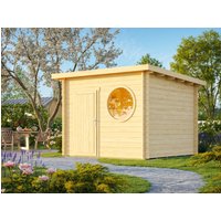 Fjordholz Pultdach Holz-Gartenhütte Modell Ezra 3N