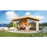 Fjordholz Holz-Gartenhütte Alu Concept 44 D