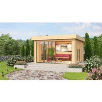 Fjordholz Holz-Gartenhütte Alu Concept Lounge 44 A