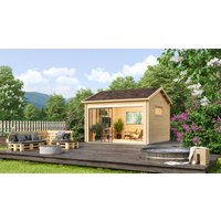 26 % Rabatt: Fjordholz Holz-Gartenhütte Alu Concept Jara 44 A 12m²