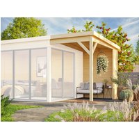 20 % Rabatt: Fjordholz Seitendach für Holz-Gartenhütte Mia 28 6m²