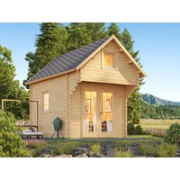 26 % Rabatt: Fjordholz Satteldach Holz-Gartenhütte Modell Ottawa 44 12m²
