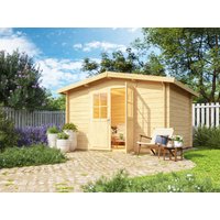 26 % Rabatt: Fjordholz Satteldach Holz-Gartenhütte Modell Eliza 4D 6m²