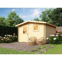 26 % Rabatt: Fjordholz Satteldach Holz-Gartenhütte Modell Eliza 5B 9m²