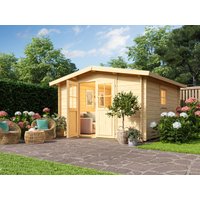 26 % Rabatt: Fjordholz Satteldach Holz-Gartenhütte Modell Eliza 5E 12m²