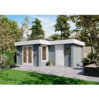 26 % Rabatt: Fjordholz Flachdach Holz-Gartenhütte Modell Tobi 28 B