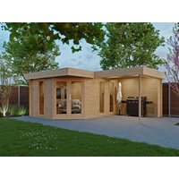 26 % Rabatt: Fjordholz 5-Eck Holz-Gartenhütte Modell Miro 28 30m²