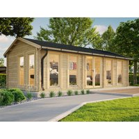 26 % Rabatt: Fjordholz Holz-Gartenhütte Modell Helena 70 A 32m²
