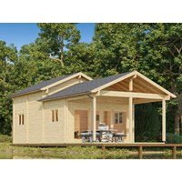 10 % Rabatt: Fjordholz Holz-Gartenhütte Modell Lake House 70 A 24m²