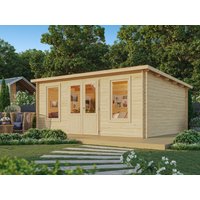 26 % Rabatt: Fjordholz Pultdach Holz-Gartenhütte Modell Rex 28 A 15m²