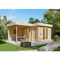 26 % Rabatt: Fjordholz Flachdach Holz-Gartenhütte Modell Wendy 28 20m²