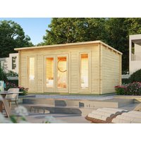 26 % Rabatt: Fjordholz Pultdach Holz-Gartenhütte Modell Mali 28 C 12m²