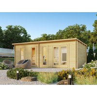 28 % Rabatt: Fjordholz Pultdach Holz-Gartenhütte Modell Mali 28 E 18m²