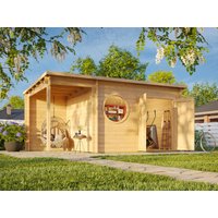 26 % Rabatt: Fjordholz Pultdach Holz-Gartenhütte Modell Ezra 4O