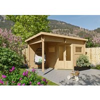 26 % Rabatt: Fjordholz 5-Eck Holz-Gartenhütte Modell Leva 2B