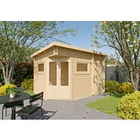 26 % Rabatt: Fjordholz 5-Eck Holz-Gartenhütte Modell Leva 2D