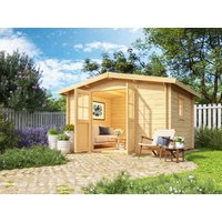 26 % Rabatt: Fjordholz Satteldach Holz-Gartenhütte Modell Eliza 4E 12m²