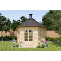 26 % Rabatt: Fjordholz 6-Eck Grillpavillon Modell Gunnar 9m²