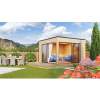 26 % Rabatt: Fjordholz Holz-Gartenhütte Modell Q-BIC Alu 44 B