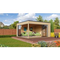 26 % Rabatt: Fjordholz Holz-Gartenhütte Modell Q-BIC Alu 44 D