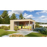 26 % Rabatt: Fjordholz Holz-Gartenhütte Modell Q-BIC Alu 44 F