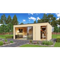26 % Rabatt: Fjordholz Holz-Gartenhütte Modell Q-BIC Alu 44 H