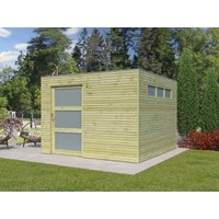 26 % Rabatt: Holz-Gartenhütte Modell QBS-Line 9,00 m²