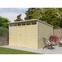26 % Rabatt: Holz-Gartenhütte Modell Q-Line 10,80 m²