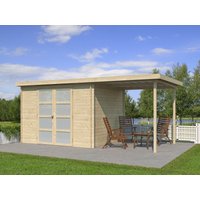 26 % Rabatt: Gerätehaus Modell Umea 7,38 m² + 200 cm Anbau