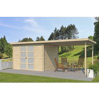 26 % Rabatt: Gerätehaus Modell Umea 7,38 m² + 300 cm Anbau
