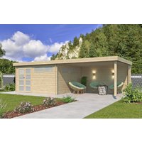 26 % Rabatt: Flachdach Holz-Gartenhütte Modell Nelo 44 C mit 400 cm A