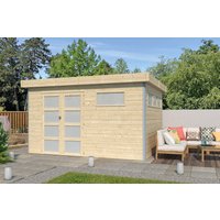 26 % Rabatt: Holz-Gartenhütte Alu-Line Modell Kasuko-M