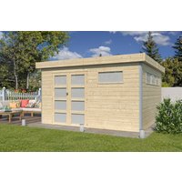 26 % Rabatt: Holz-Gartenhütte Alu-Line Modell Kasuko-L
