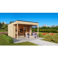 26 % Rabatt: Fjordholz Holz-Gartenhütte Modell Q-BIC Alu 70 A + VD 20m²