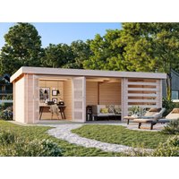 26 % Rabatt: Fjordholz Flachdach Holz-Gartenhütte Modell Samim 28
