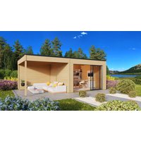 26 % Rabatt: Fjordholz Holz-Gartenhütte Modell Q-BIC Alu 70 A + SD 24m²
