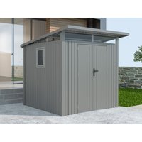 34 % Rabatt: Metall Gerätehaus Modell Skylight 4,45 m² Alu Grau 6m²