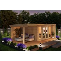 29 % Rabatt: Fjordholz Holz-Gartenhütte Modell Kubi Lodge 44