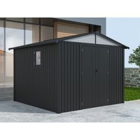 42 % Rabatt: Metall Gerätehaus Modell Trend 7,56 m² Anthrazit 6m²