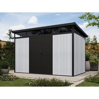 26 % Rabatt: WPC Holz-Gartenhütte Modell Skylight Pent 7,40 m² 6m²