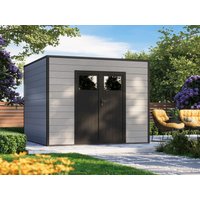 26 % Rabatt: WPC Holz-Gartenhütte Modell Cubus 8,12 m² 9m²