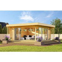 26 % Rabatt: Fjordholz Holz-Gartenhütte Melany Alu 70