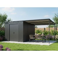26 % Rabatt: Metall Gerätehaus Modell Lübeck 12,36 m² 12m²