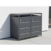 27 % Rabatt: StarLine 2er Mülltonnenbox Modell Stabilo 240 l