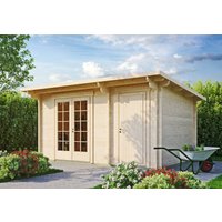 26 % Rabatt: Fjordholz Holz-Gartenhütte Modell Jacob 44 A mit Abstell 15m²