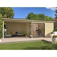 26 % Rabatt: Fjordholz Holz-Gartenhütte Modell Amrum-3 mit Anbau