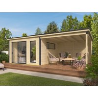 26 % Rabatt: Fjordholz Holz-Gartenhütte Modell Juist-2 mit Anbau