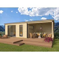 26 % Rabatt: Fjordholz Holz-Gartenhütte Modell Juist-3 mit Anbau