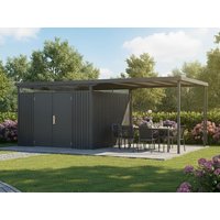 25 % Rabatt: StarLine Metall Gerätehaus Modell Solidum 17,22 m² 15m²