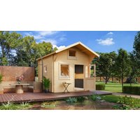 26 % Rabatt: Fjordholz Satteldach Holz-Gartenhütte Modell Sönke 70 A 12m²